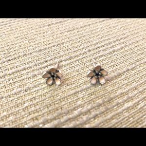 Authentic PANDORA Cherry Blossom Silver Earrings🌸